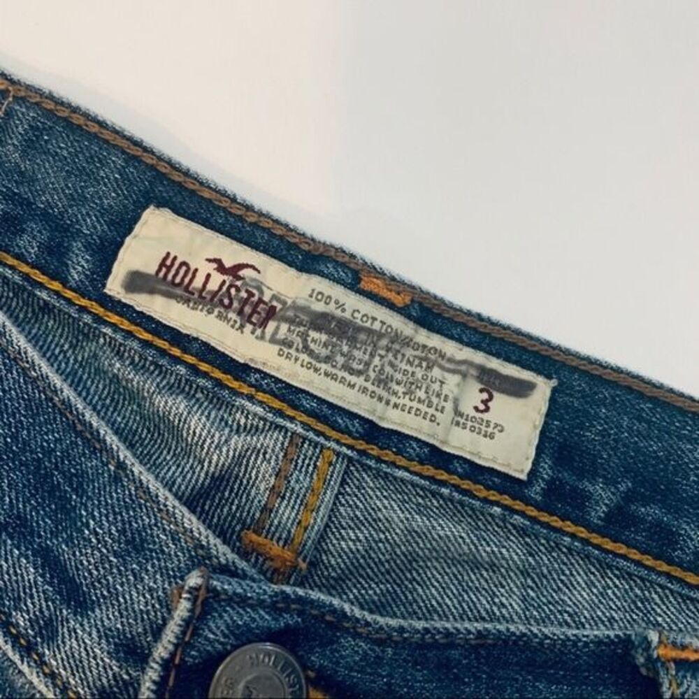 Hollister distressed straight leg sz 3 - Picture 3 of 7